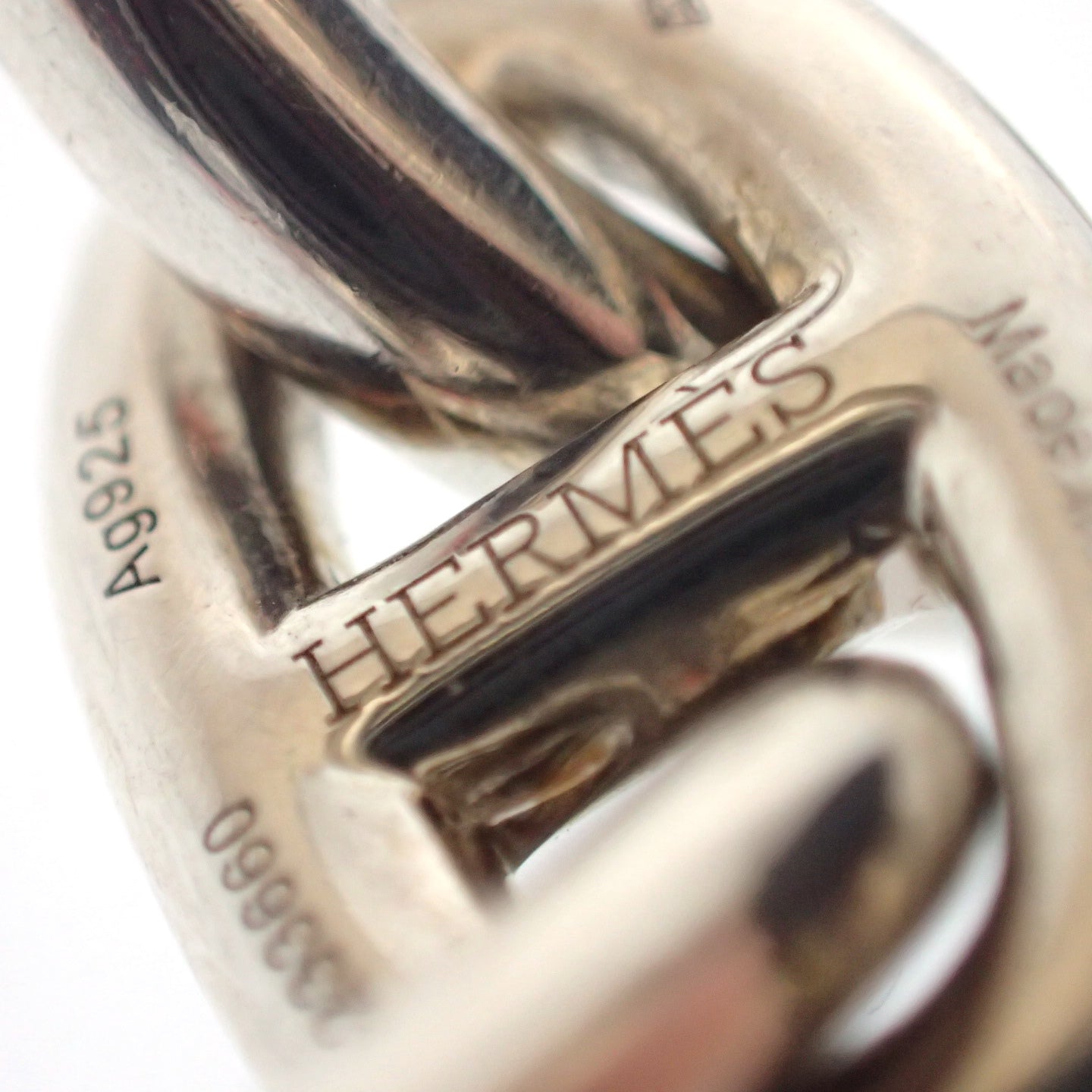 Good condition◆Hermes Bracelet Chaine d'Ancre MM 14 frames Ag925 Silver with box HERMES [LA] 