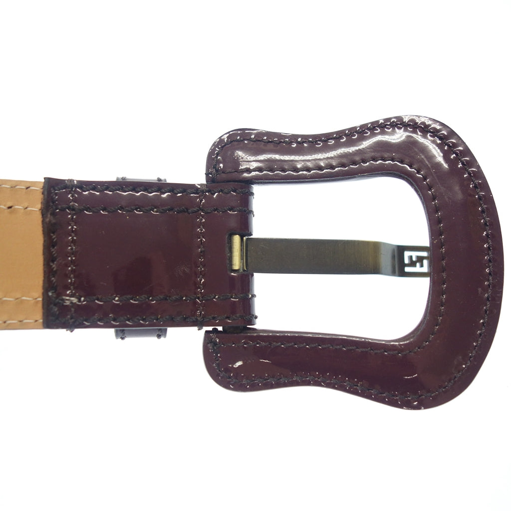 Used ◆Fendi belt patent leather purple size 90/36 FENDI [AFI18] 