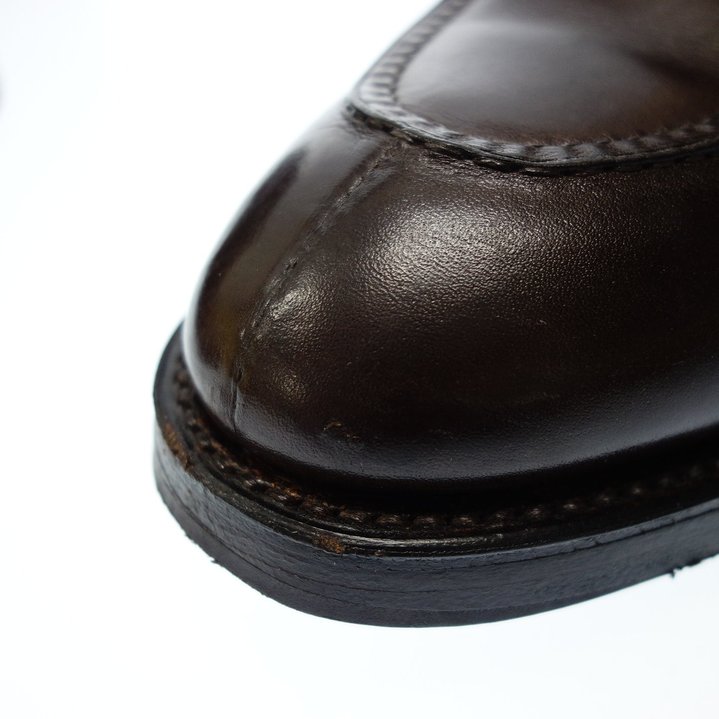 状况良好◆John Lobb 皮鞋 U Tip Chambord 男式 8.5 棕色 JOHN LOBB [AFD8] 