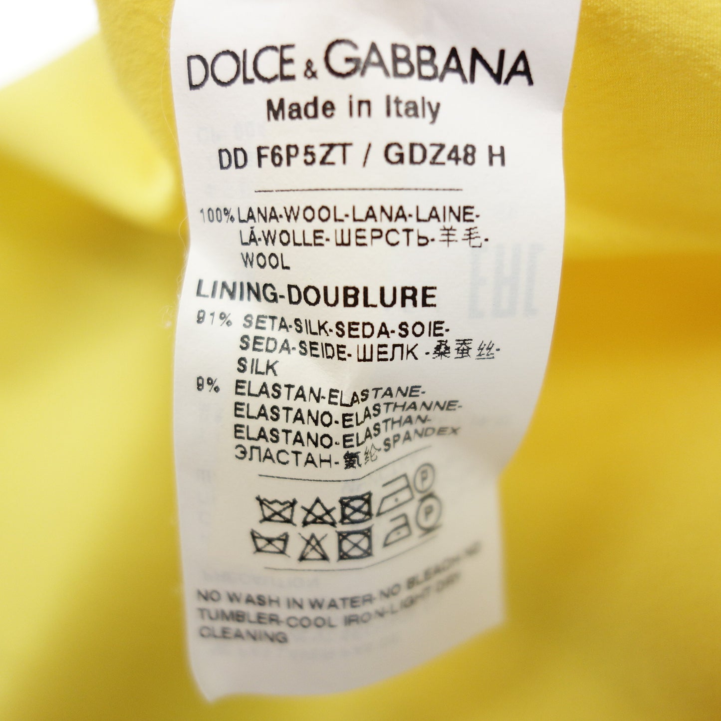 Dolce &amp; Gabbana 一件式双色女式 36 黄色/橙色/红色 DOLCE&amp;GABBANA [AFB29] [二手] 