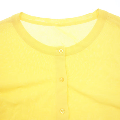 Good Condition◆Foxy 36823 Long Sleeve Cardigan Upper Standard Rayon Ladies Yellow Size 38 FOXEY [AFB27] 