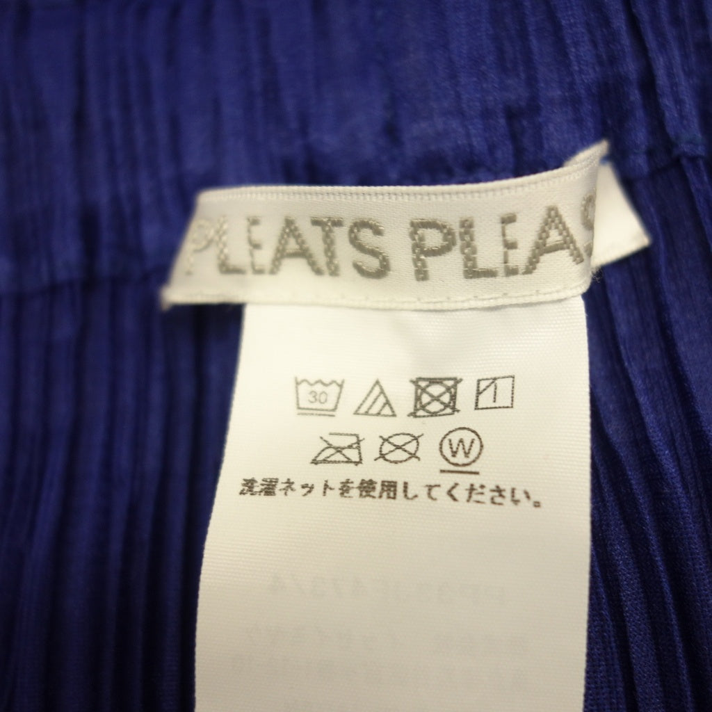 Very good condition ◆ Pleats Please Issey Miyake Tapered Pants PP33JF473 Women's Deep Blue Size 4 PLEATS PLEASE ISSEY MIYAKE FLURRIES [AFB54] 