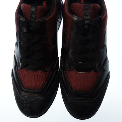 普拉达 (Prada) 皮革运动鞋切换 4E2718 男士 6 黑色 x 红色 PRADA [AFD1] [二手] 