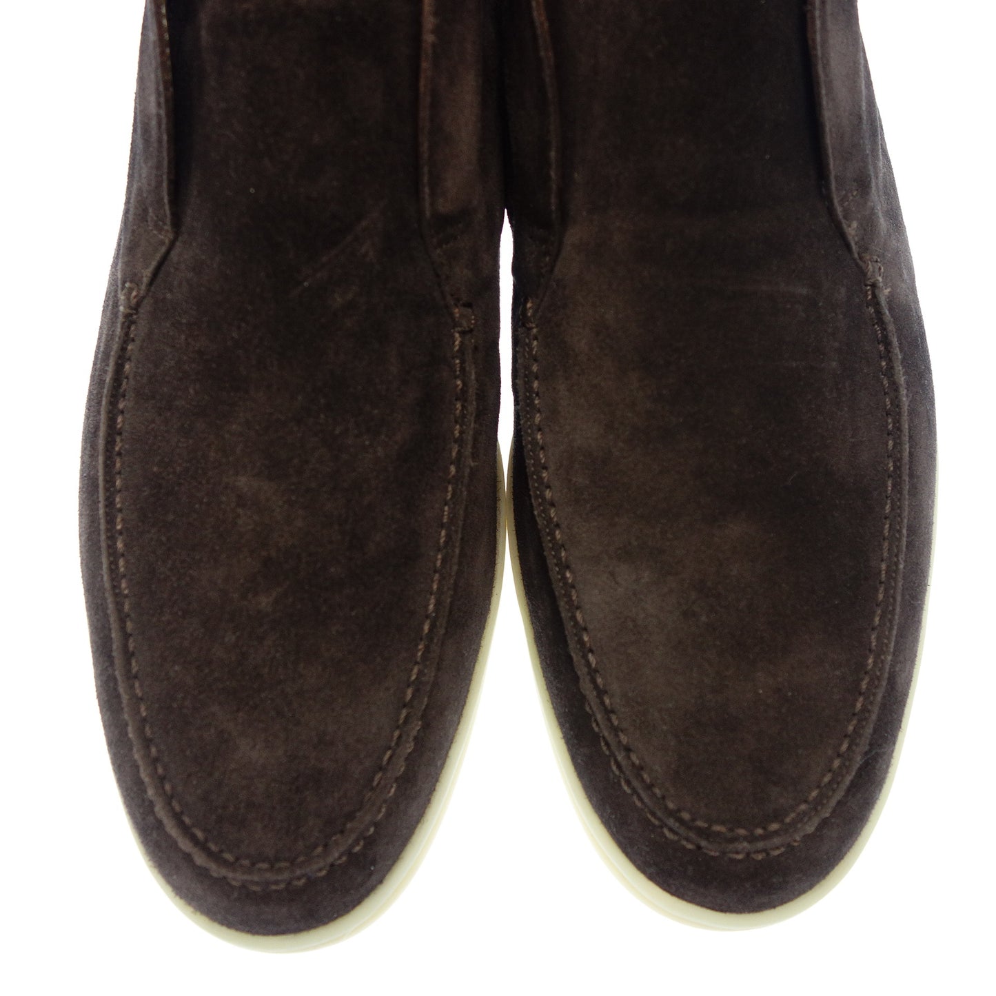 Loro Piana slip-on nubuck OPEN WALK Made in Italy Men's Brown Size 42 Loro Piana [AFC6] [Used] 