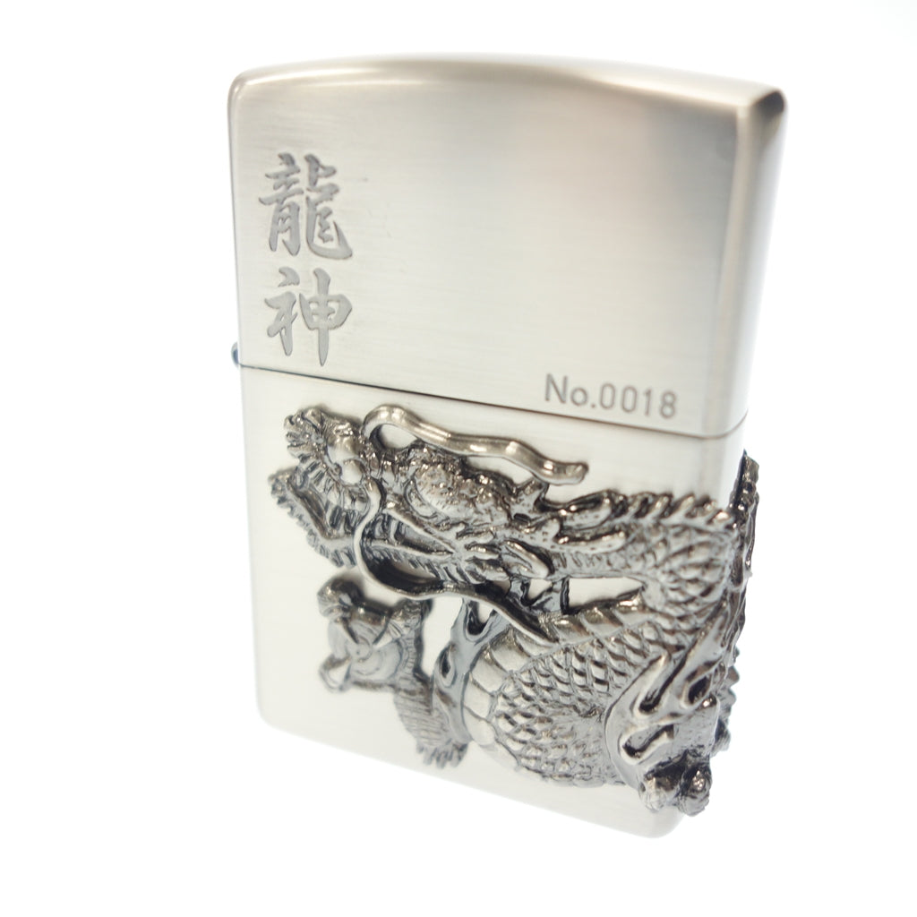 正式的 シルバー 龍神 中古◇ジッポー No.0018 ZIPPO【AFI13 2007年製 たばこメーカー