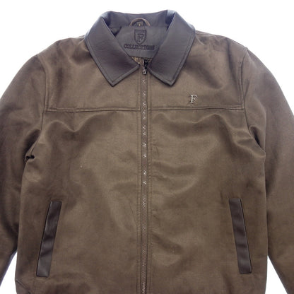 Very good condition◆F Collections Leather Jacket Suede M17122 Men's Size L Brown F collections [AFG1] 