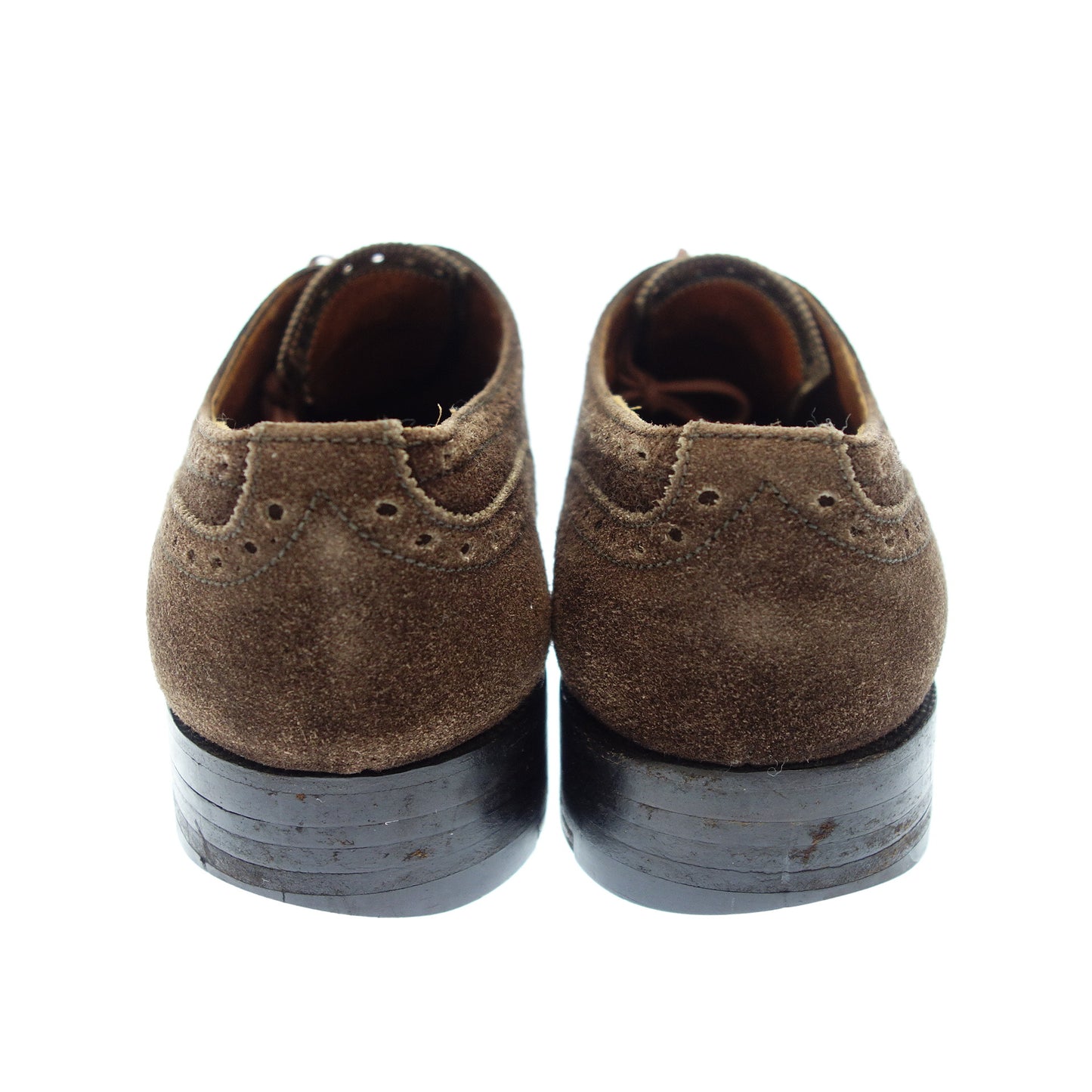 Used ◆JMWESTON leather shoes full brogue 376 suede men's brown size 10 JMWESTON [AFC44] 