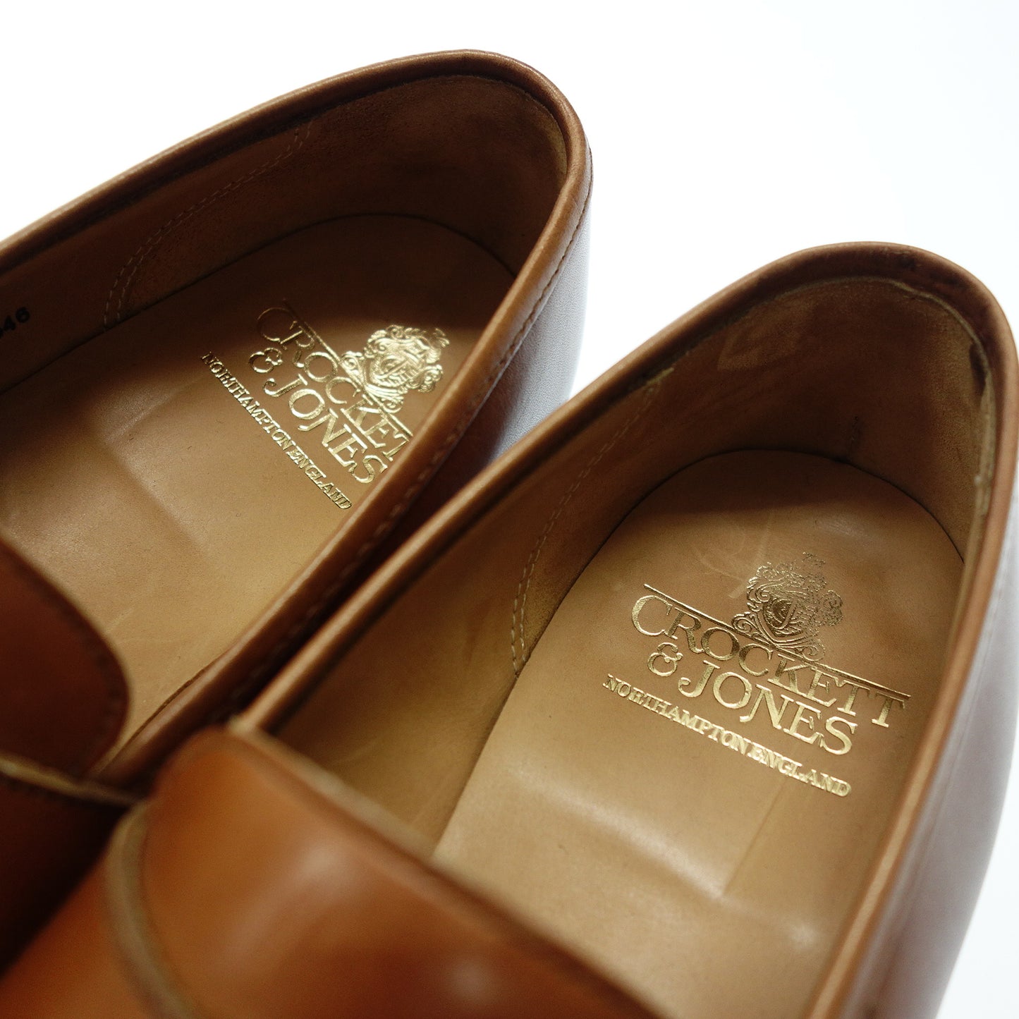 Very good condition ◆Crockett &amp; Jones Coin Loafer Leather BOSTON Men's 7E Brown CROCKETT&amp;JONES [AFC3] 