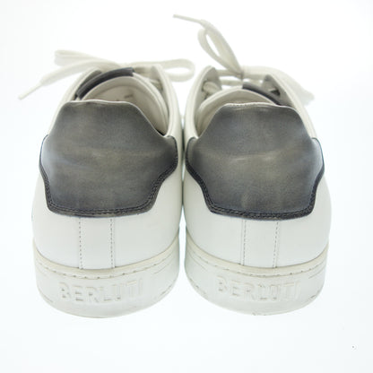 Very good condition◆Berluti Breaktime Calligraphy Sneakers Men's Size 10 White BERLUTI BRAKETIME [AFC32] 