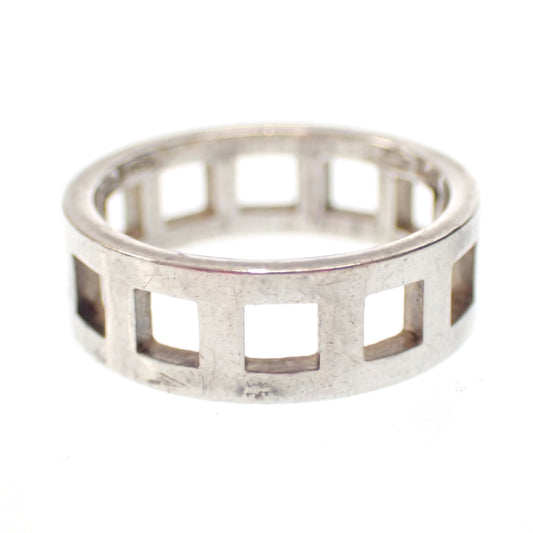 Gucci ring open square SV925 silver size 17.5 with box GUCCI [AFI18] [Used] 