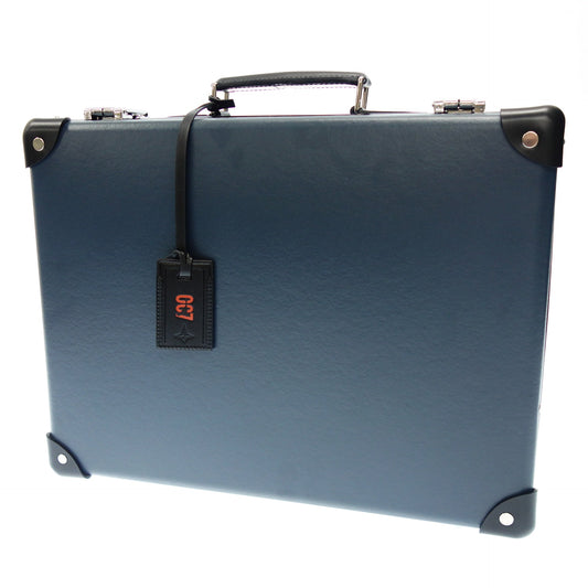 像全新一样 ◆ Globe-Trotter 行李箱系列 Attaché Attaché Case 007 NO TIME TO DIE 海军蓝 14L Globe-Trotter [AFE8] 