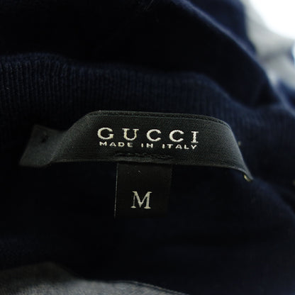 Gucci 针织毛衣边框 369062 M 男士 海军蓝/灰色 GUCCI [AFB37] [二手] 