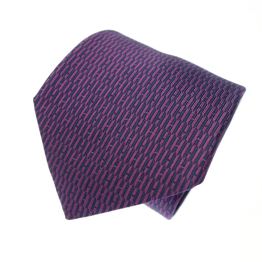 Very beautiful item◆Hermes All-over pattern tie Purple 659142T Hermes [AFI19] 