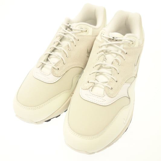 極美品◆ナイキ スニーカー エアマックス 1 プレミアム  DZ5317-121 メンズ ホワイト×グレー サイズ27㎝ NIKE AIR MAX 1 PRM【AFC46】