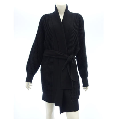 Good condition ◆ Missoni Long Knit Cardigan with Belt Black Size 42 Women's MISSONI [AFB14] 