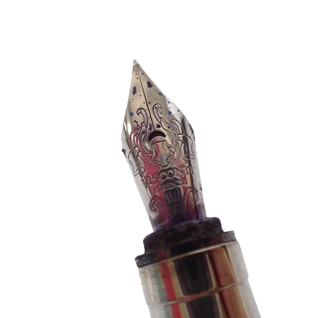 中古◆ビスコンティ レンブラント 万年筆 ペン先F ネイビー VISCONTI Rembrandt【AFI8】