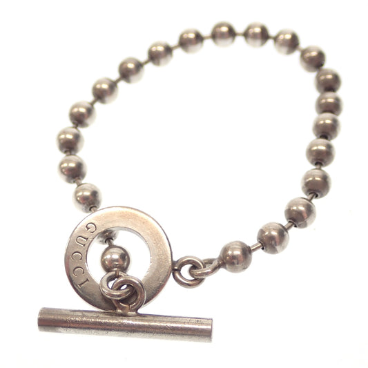 Used ◆ Gucci bracelet ball chain SV925 silver with box GUCCI [AFI17] 