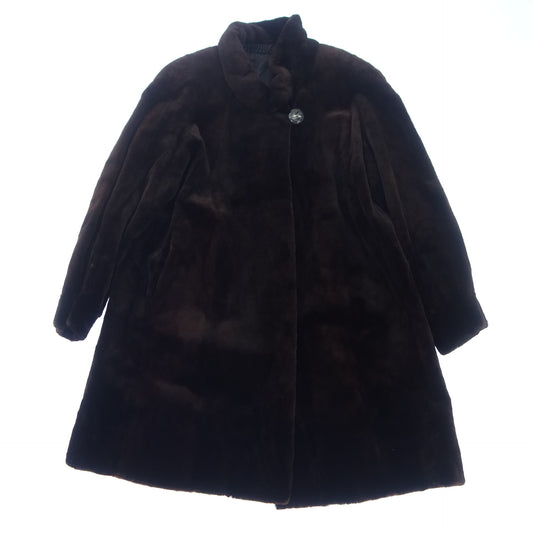 Saga Mink Semi-Long Coat Shared Mink Brown [AFF23] [Used] 