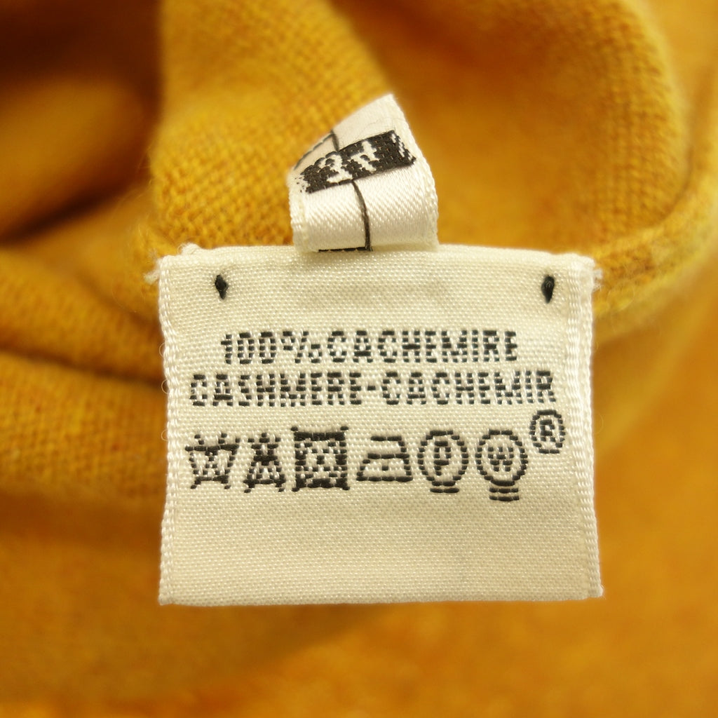 Good condition◆Hermes knit tops cashmere ladies yellow size 34 HERMES [AFB51] 