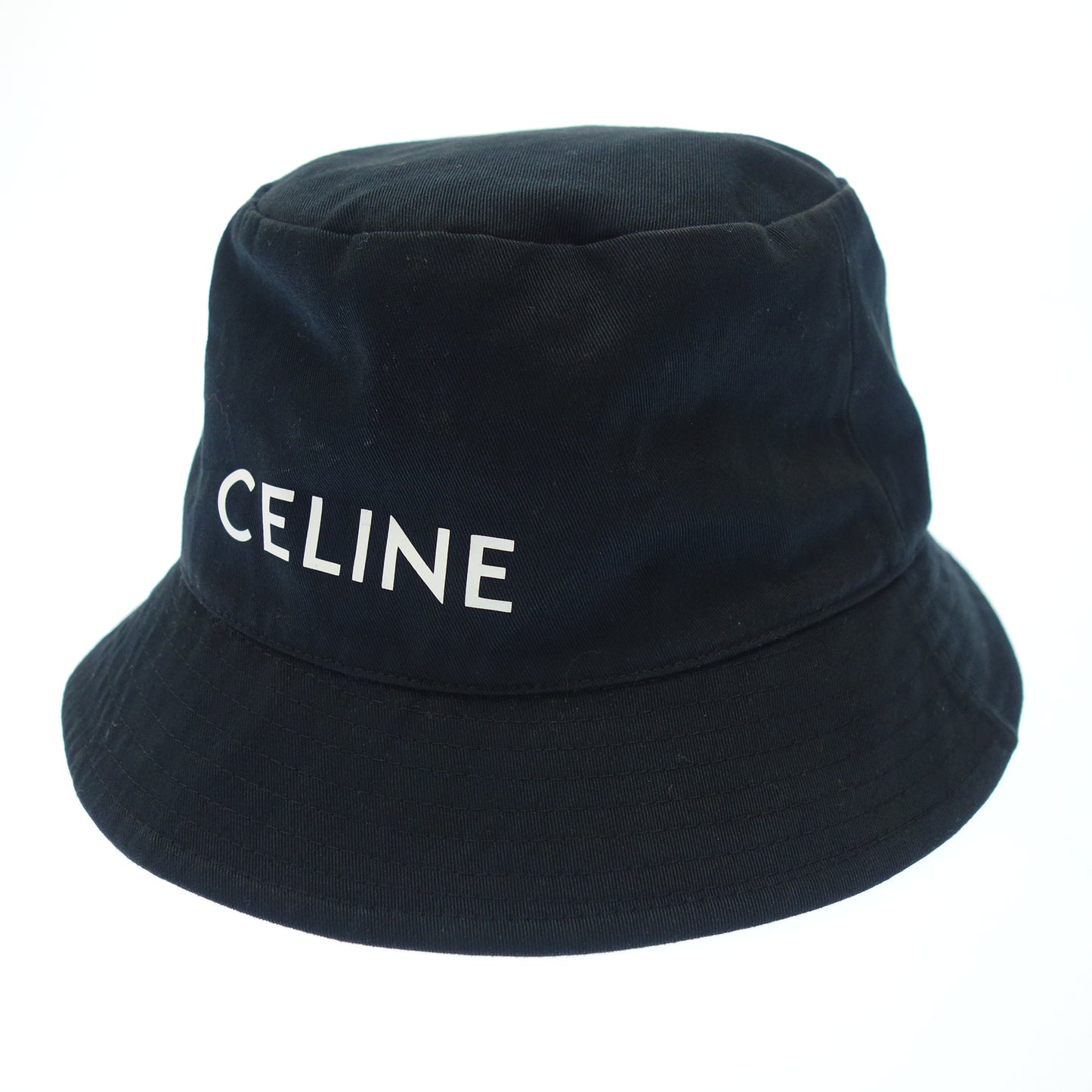 二手 ◆ Celine 水桶帽 帽子 标志 2AU5B968P 黑色 L 码 CELINE [AFI21] 