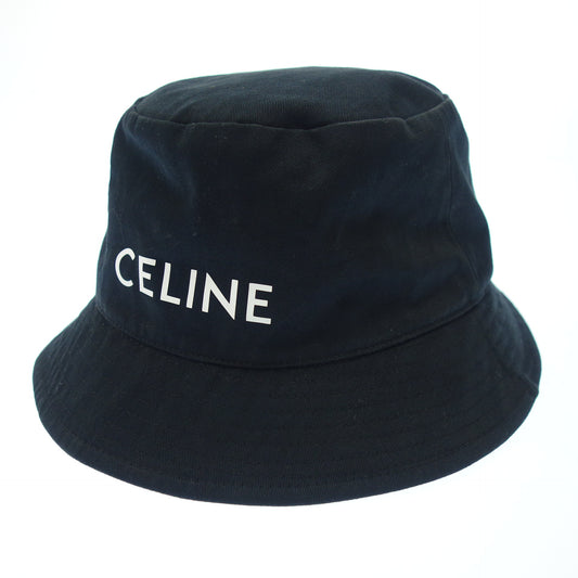 Used ◆ Celine Bucket Hat Hat Logo 2AU5B968P Black Size L CELINE [AFI21] 