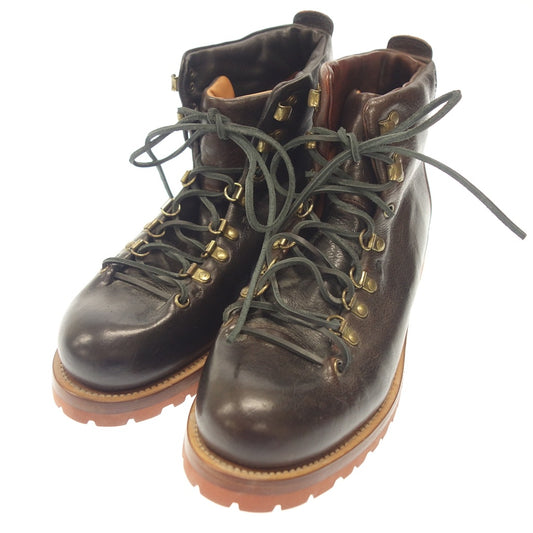 Used ◆BUTTERO leather boots lace-up mountain B4382 men's size 42 brown BUTTERO [AFC9] 