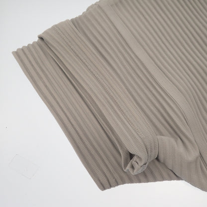 ISSEY MIYAKE HOMME PLISSE T-shirt pleated HP51JK020 light gray men's 4 ISSEY MIYAKE HOMME PLISSE [AFB28] [Used] 