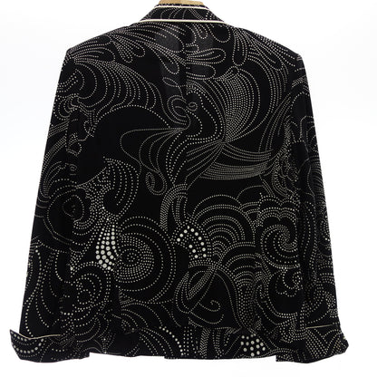 LEONARD jacket all pattern women's black L LEONARD [AFB19] [Used] 