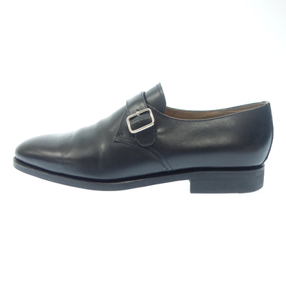 Good Condition ◆ Carmina Single Monk Leather Shoes 80582 Men's Black Size 7.5 Sartore Camier with shoe tree CARMINA [AFC21] 