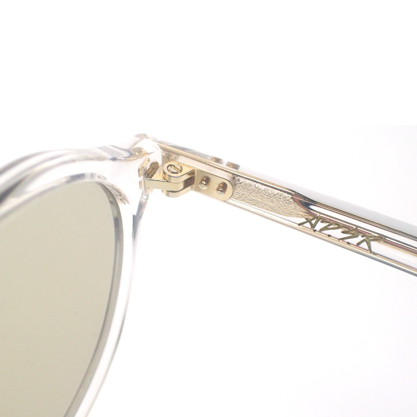 Very good condition ◆ ADSR Sunglasses Satchmo 03 Clear x Gold with case ADSR SATCHMO 03 [AFI13] 