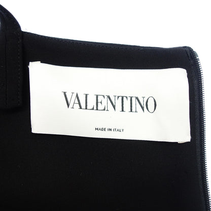 極美品◆ヴァレンティノ ロングワンピース シルク レディース ブラック サイズ4 VALENTINO【AFB50】