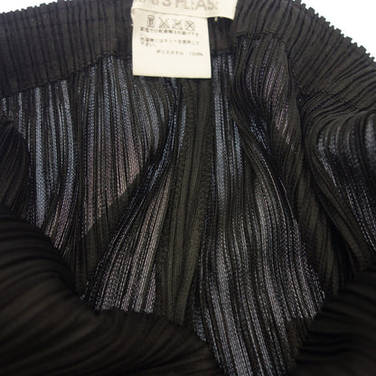 美品◆プリーツプリーズ イッセイミヤケ パンツ 変形 PP33JF413 レディース ブラック サイズ3 PLEATS PLEASE ISSEY MIYAKE【AFB24】