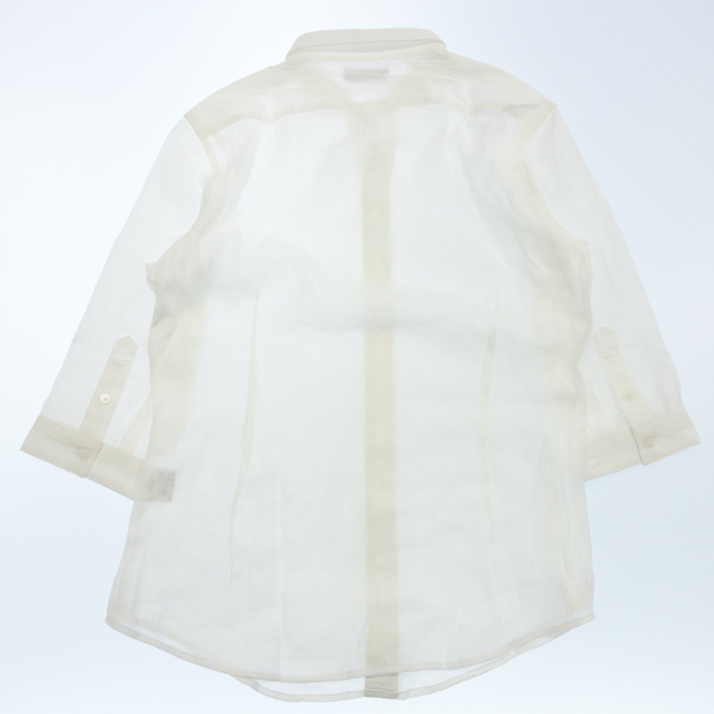 Cutter shirt rayon white Garnier men's L GARNIER [AFB13] [Used] 