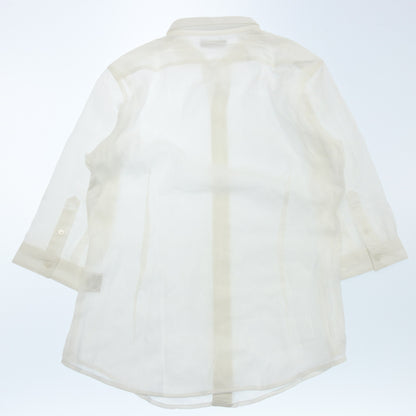 Cutter shirt rayon white Garnier men's L GARNIER [AFB13] [Used] 