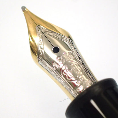 モンブラン 万年筆 マイスターシュテック FIX ペン先14K585 黒 MONTBLANC【AFI4】【中古】