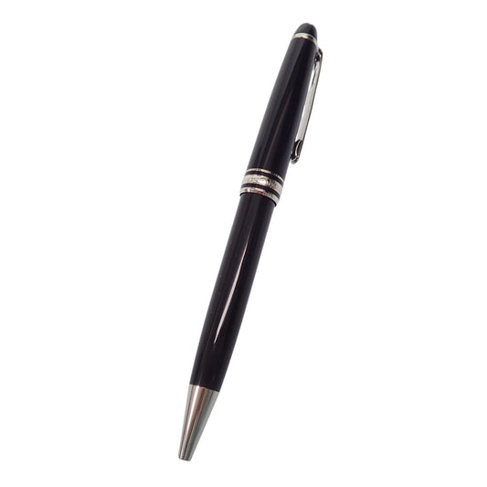 Like new◆Mont Blanc Ballpoint Pen Meisterstuck Silver Rotating Black Series MONT BLANC [AFI21] 