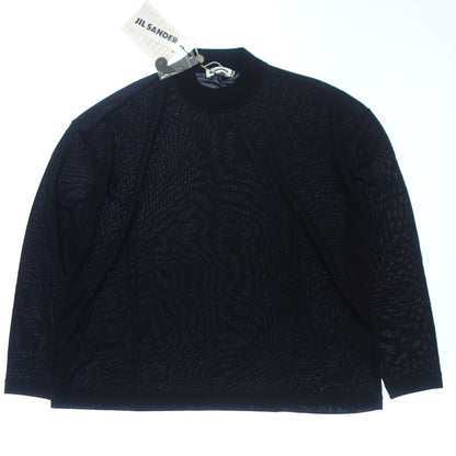 JIL SANDER knit sweater wool men's 46 black JIL SANDER [AFB20] [Used] 