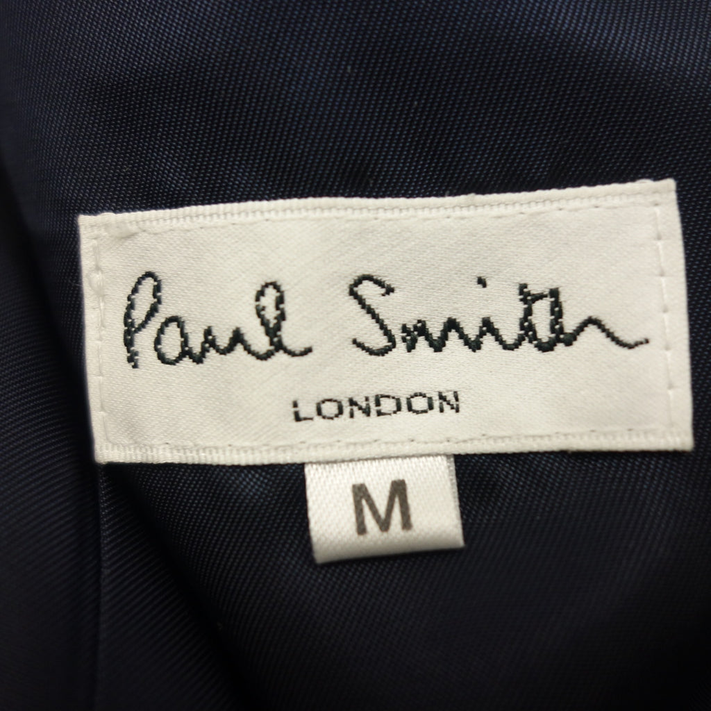 美品◆ポールスミス ステンカラーコート アンゴラ メンズ ブラック サイズM Paul Smith【AFA21】