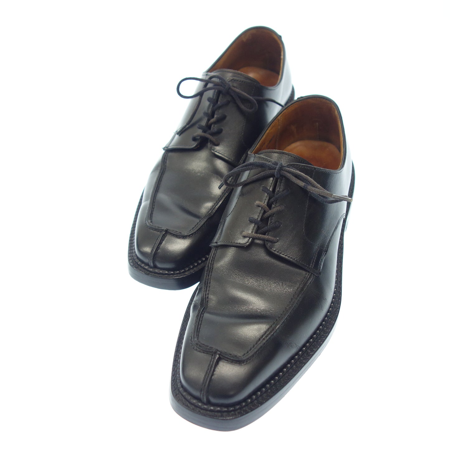 状况良好 ◆ Crockett &amp; Jones 皮鞋 U Tip FALMOUTH 男式黑色 7 码 Crockett &amp; Jones [AFD8] 