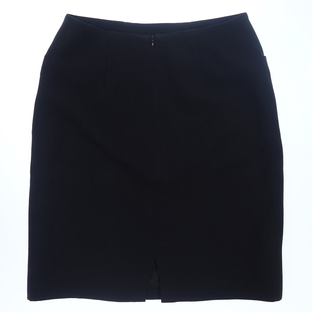 Good condition◆Chanel skirt 11P black ladies 34 CHANEL [AFB38] 