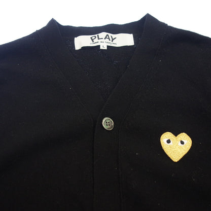 Good condition◆PLAY COMME des GARCONS Cardigan Men's Black Size L PLAY COMME des GARCONS [AFB51] 