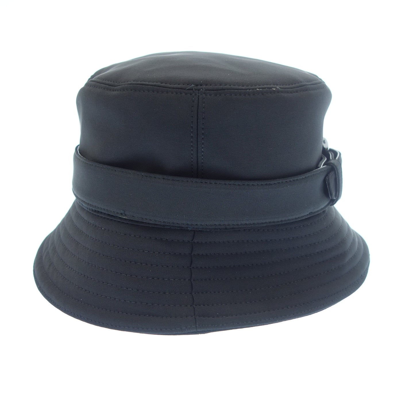 状况良好◆Prada 水桶帽腰带设计黑色 PRADA [AFI1] 