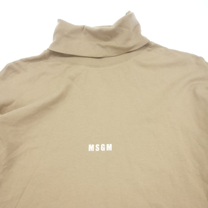 MSGM High Neck Microgo Long T-shirt 3340MM195 2022 Men's Beige L MSGM [AFB3] [Used] 