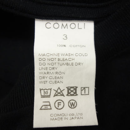 COMOLI SURPLUS T-shirt V01-05009 Men's Black 3 COMOLI [AFB14] [Used] 