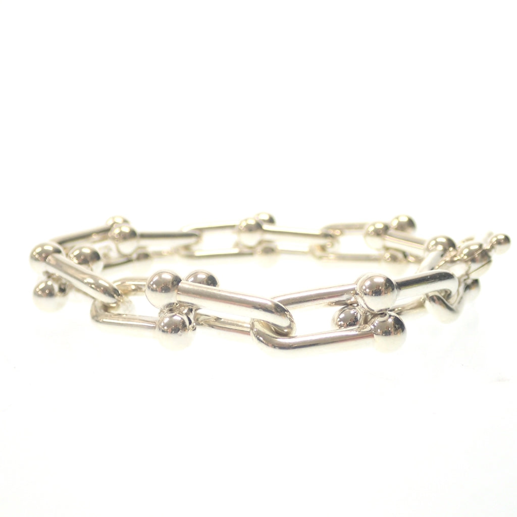 Good Condition◆Tiffany Hardware Link Bracelet Large 14 Frames Silver Ag925 62.3g TIFFANY&amp;Co. [AFI2] 