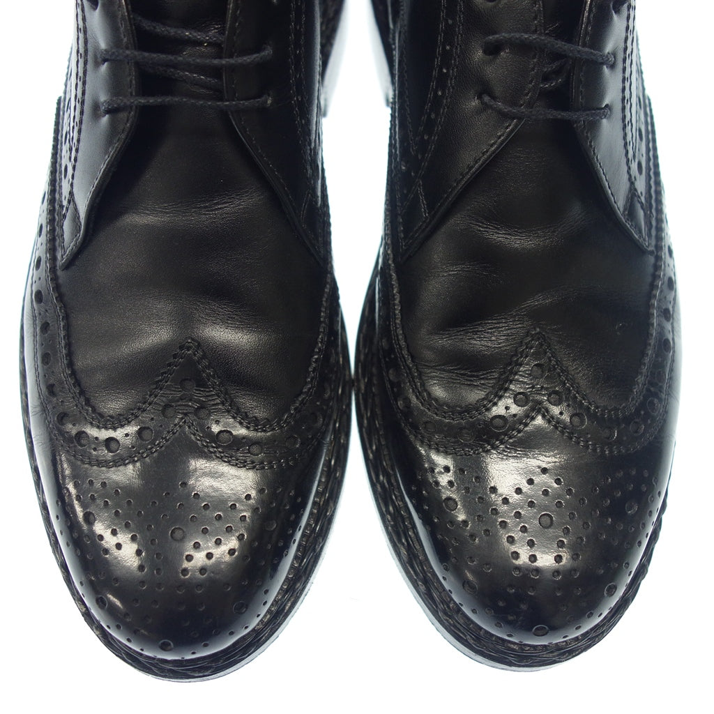 Used ◆Heinrich Dinkelacker Leather Shoes Wingtip RIO Men's 7 Black HEINRICH DINKELACKER [LA] 