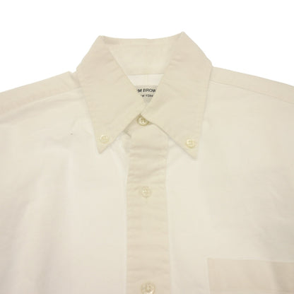 Good Condition ◆ Thom Browne Button Down Shirt Long Sleeve MWL001AW5259 Cotton Men's White Size 00 THOM BROWNE [AFB7] 