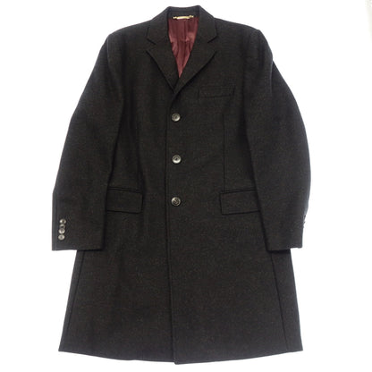 状况良好◆Dolce &amp; Gabbana 切斯特外套羊毛和聚酰胺男士黑色 x 红色尺寸 48 [AFA3] 