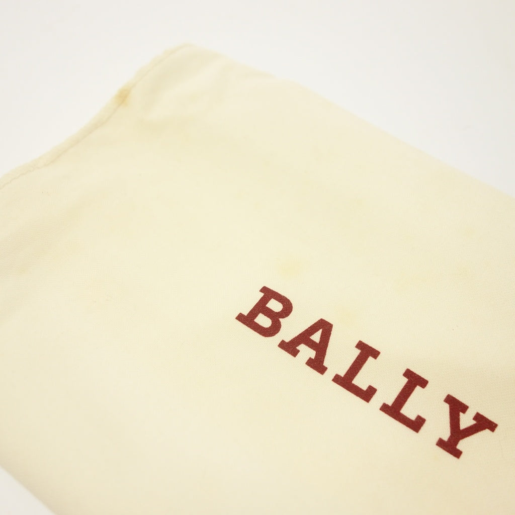 Good Condition◆Bally Wallet Round Zip Calf Embossed Beige BALLY GROSVENOR [AFI18] 