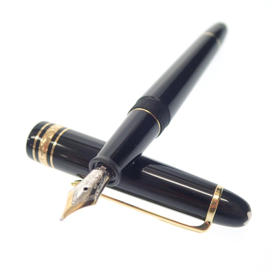 モンブラン 万年筆 マイスターシュテック FIX ペン先14K585 黒 MONTBLANC【AFI4】【中古】